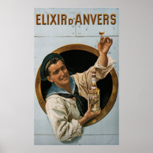 Elixir D’Anvers ~ by Gerard Portielje Belgium 19 Poster