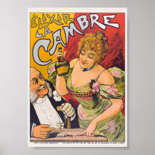 Élixir La Cambre Vintage Poster ca. 1900