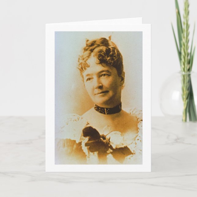 Elizabeth Bacon Custer (1842-1933) wife of General Card (Front)