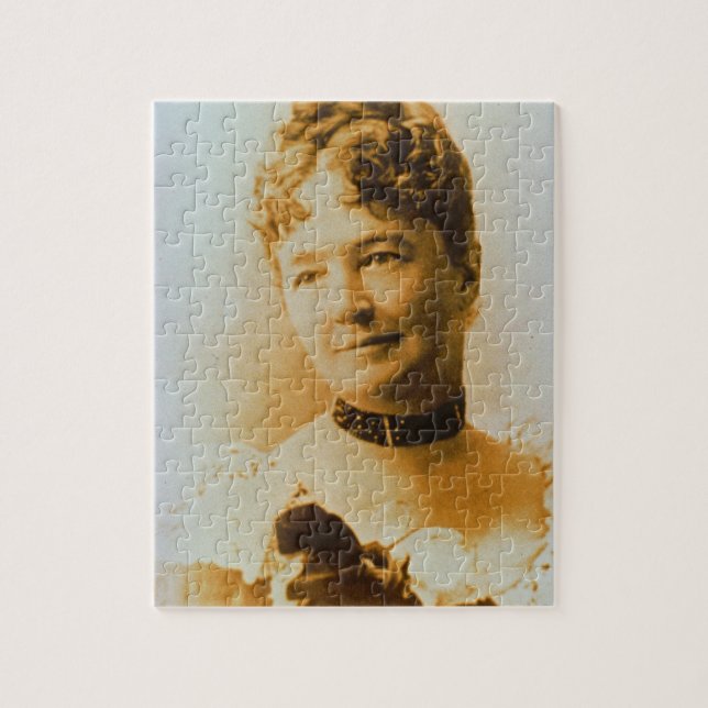 Elizabeth Bacon Custer (1842-1933) wife of General Jigsaw Puzzle (Vertical)