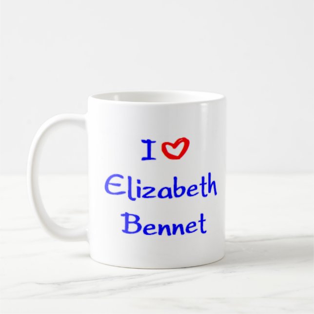 elizabeth bennet coffee mug (Left)