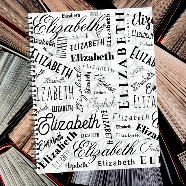 Elizabeth Black White  Notebook (Creator Uploaded)