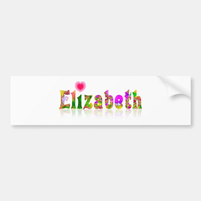 Elizabeth Bumper Sticker (Front)