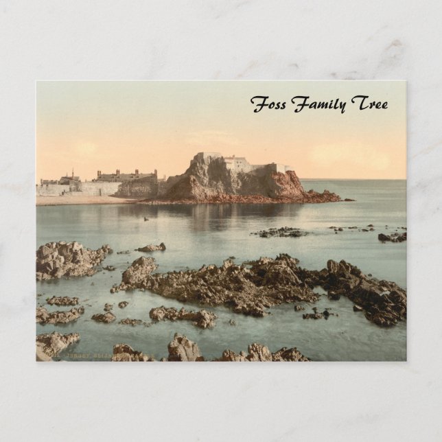 Elizabeth Castle, St Heliers, Jersey, England Postcard (Front)