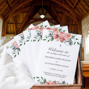 Elizabeth Christian Wedding Ceremony Program