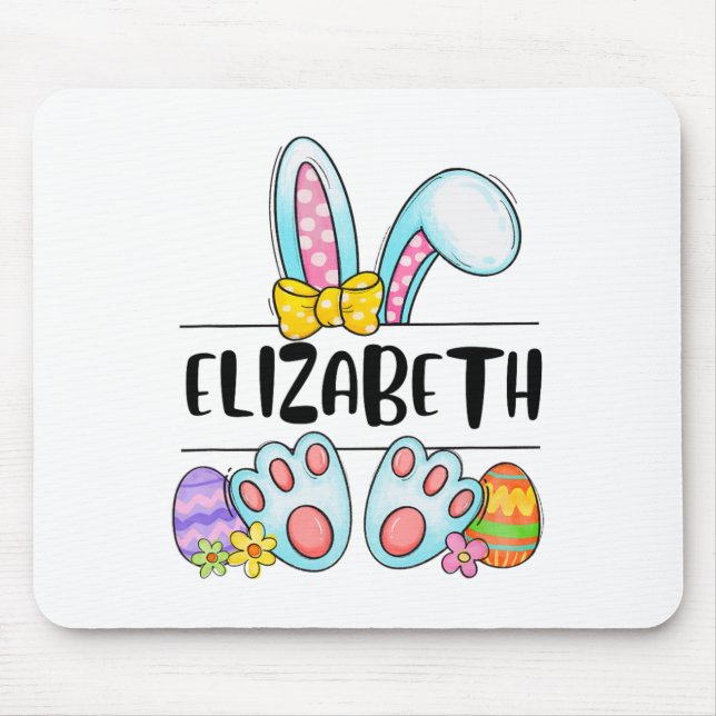 Elizabeth Easter Bunny  Mouse Mat (Front)