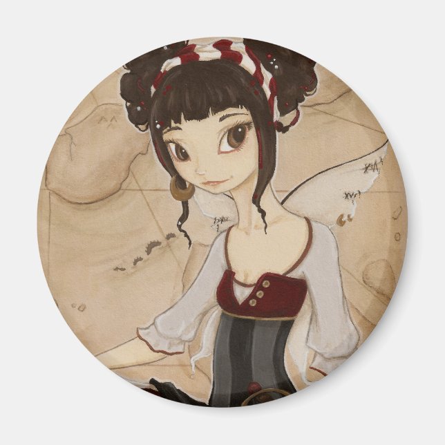 Elizabeth - Fairy pirate Magnet (Front)