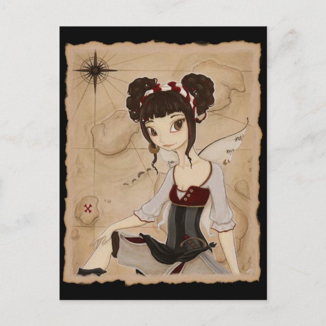 Elizabeth - Fairy pirate postcard (Front)