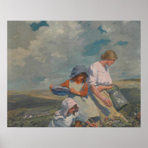 Elizabeth Forbes - Blackberry Gathering Poster