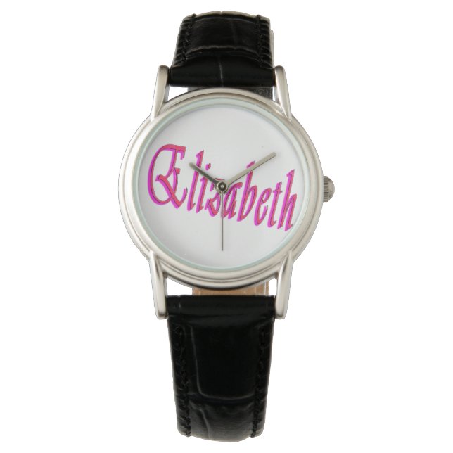 Elizabeth Girls Name Logo, Watch (Front)