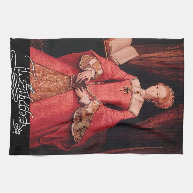 Elizabeth I as Princess Tea Towel (Horizontal)