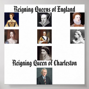 Elizabeth I, Elizabeth II, Lady Jane Grey, Mary... Poster