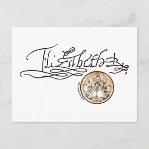 Elizabeth I Signature (Version 1) Postcard
