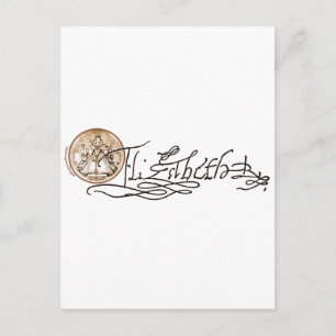 Elizabeth I Signature (Version 2) Postcard