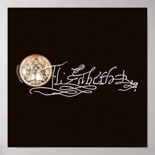 Elizabeth I Signature (Version 2) Poster