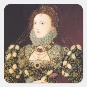 Elizabeth I, the "Phoenix" Square Sticker
