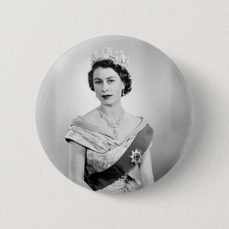 Elizabeth II queen of England 6 Cm Round Badge