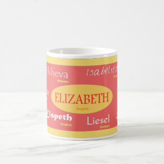 Elizabeth International Name Mug