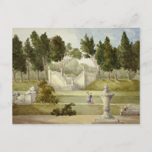 Elizabeth Murray - Garden at Clifton Hall Postcard
