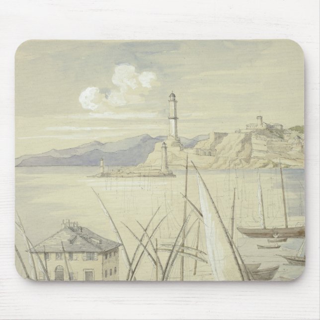 Elizabeth Murray - Genoa from the Croce di Malta Mouse Mat (Front)