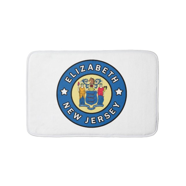 Elizabeth New Jersey Bath Mat (Front)