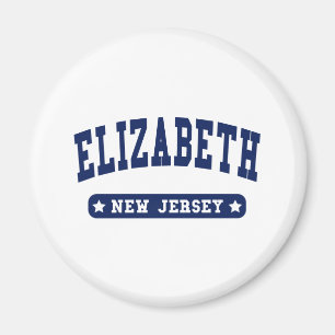 Elizabeth New Jersey College Style tee shirts Magnet