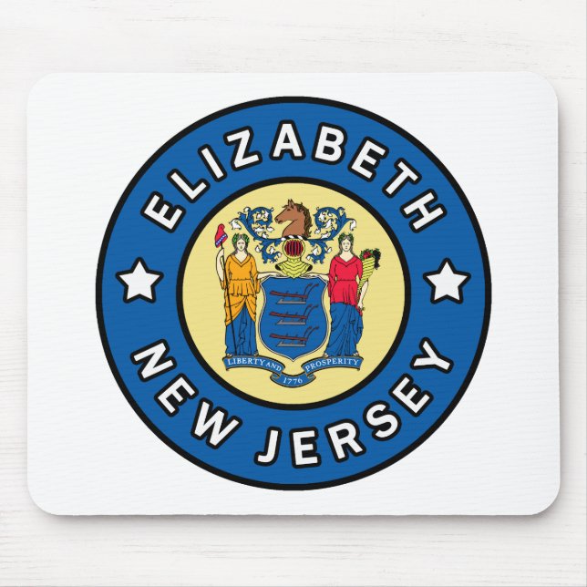 Elizabeth New Jersey Mouse Mat (Front)