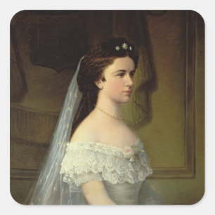 Elizabeth of Bavaria , Empress of Austria Square Sticker