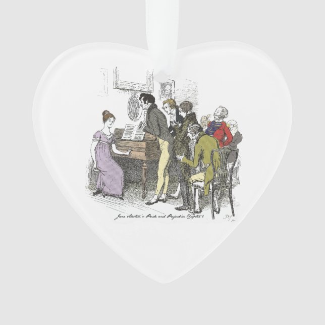 Elizabeth Performs - Jane Austen Pride & Prejudice Ornament (Front)