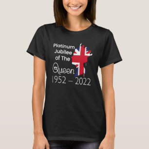 Elizabeth Platinum Jubilee  Queen Crown British Fl T-Shirt