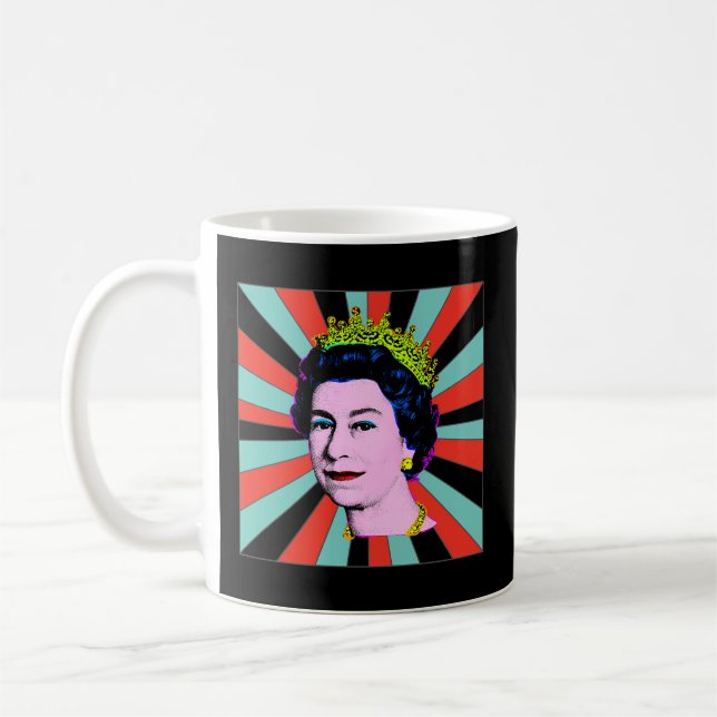 Elizabeth Queen Of England Sun Queen Coffee Mug (Left)