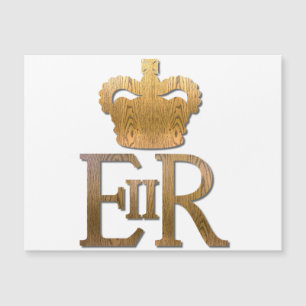 Elizabeth Queen Royal Crown Magnetic Card