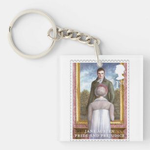 Elizabeth reflecting on Mr. Darcy's portrait  Key Ring