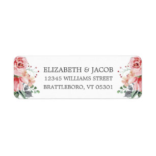 Elizabeth Return Address Wedding Envelope Seal