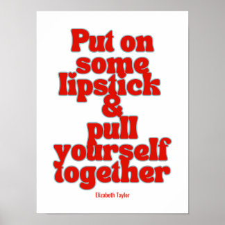 Elizabeth Taylor Inspirational Motivational Quotes Poster