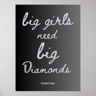Elizabeth Taylor Quotes Women Power Poster