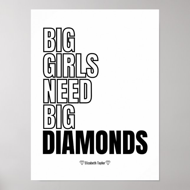 Elizabeth Taylor Quotes Women Power Poster (Front)