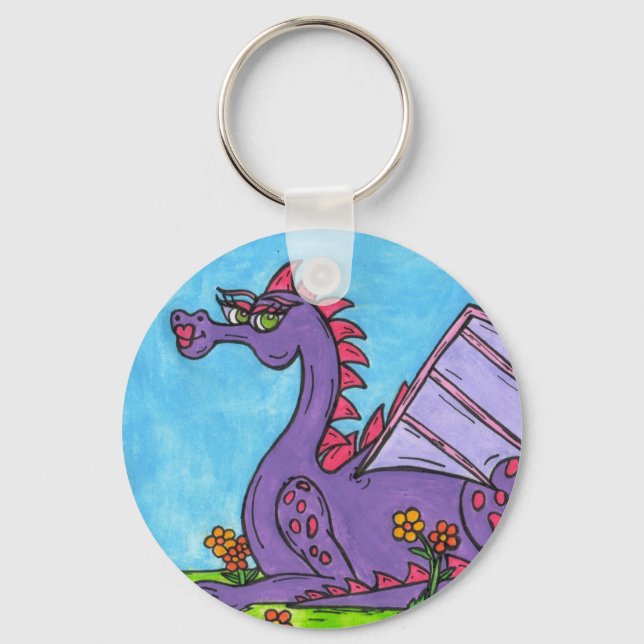 Elizabeth the Dragon Key Ring (Front)