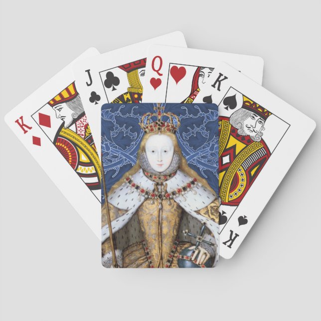 Elizabeth Tudor, Queen of England Playing Cards (Back)