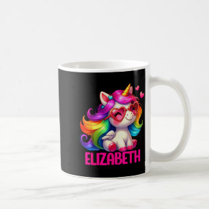 Elizabeth Unicorn Name D Design  Coffee Mug