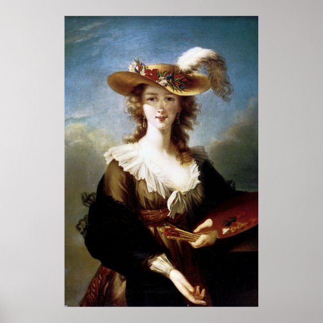 Elizabeth Vigee-Le Brun ~ Self Portrait Poster (Front)