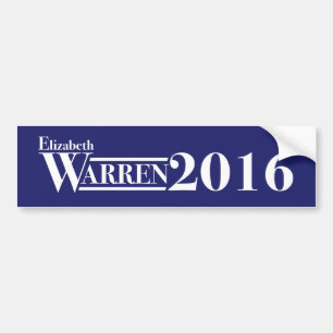 Elizabeth Warren 2016 bumper sticker