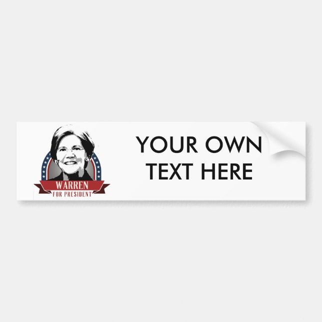 ELIZABETH WARREN 2016 SPANGLE - 2016.png Bumper Sticker (Front)