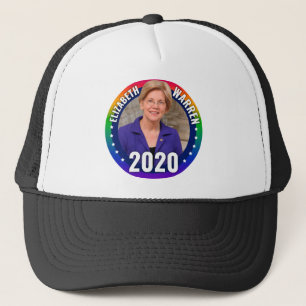 Elizabeth Warren 2020 - Gay Pride Rainbow Trucker Hat
