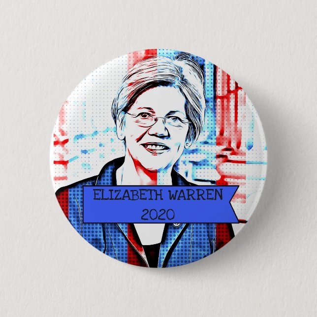 ELIZABETH WARREN 2020 Presidential Election Button (Front)