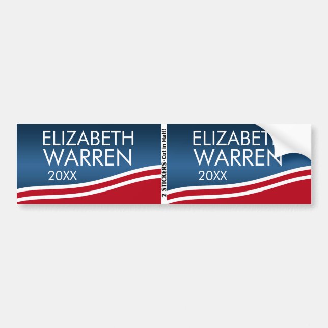 Elizabeth Warren 2024 BOGO Bumper Sticker (Front)