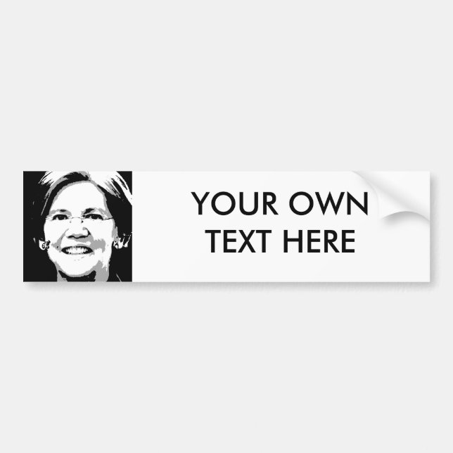 ELIZABETH WARREN BLOCK.png Bumper Sticker (Front)