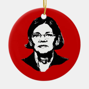 Elizabeth Warren - Ceramic Tree Decoration