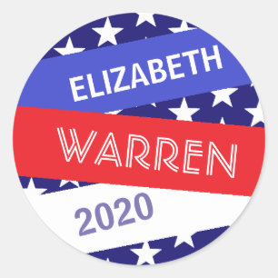 Elizabeth Warren for President 2020 Classic Round Sticker