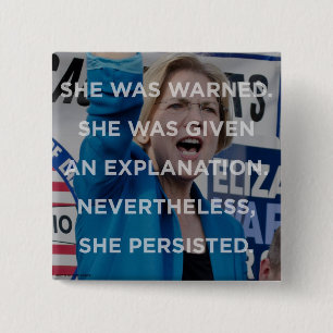 Elizabeth warren nevertheless she persisted badge